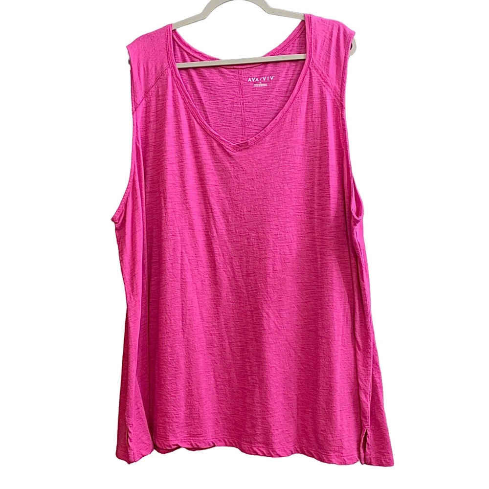 Ava & Viv Sleeveless v-neck tee shirt size 4X
